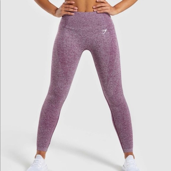 Gymshark Pants - xSOLDx Gymshark Vital Seamless Berry Marl Leggings